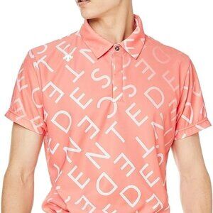 DESCENTE GOLF SHIRT ORANGE Size Large (8845)